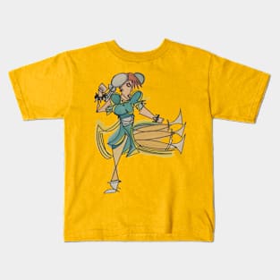 Chun-Li by Pollux Kids T-Shirt